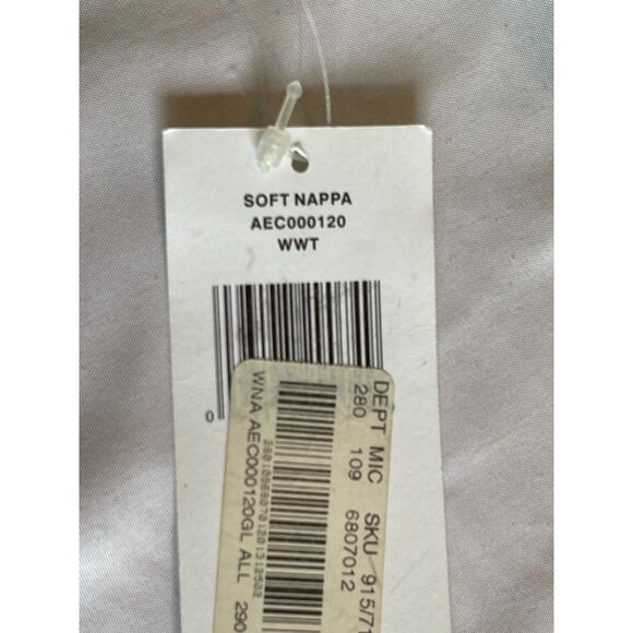 New Calvin Klein Soft Nappa Leather White & Gold Hobo Shoulder Bag ~ Excellent! - Picture 11 of 14